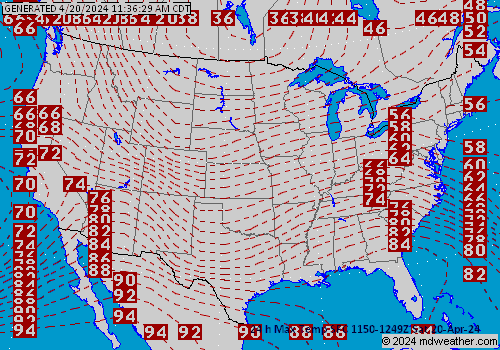 24hr High Temperatures